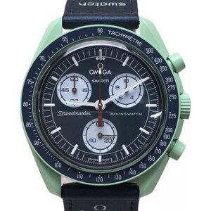 Authentic OMEGA X SWATCH Bioceramic MoonSwatch Mission to Earth Unisex Used